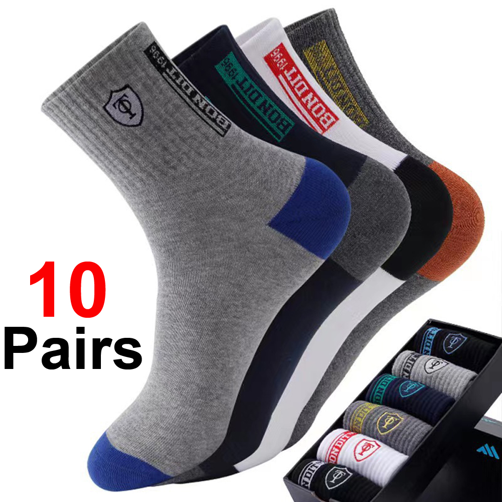 Candle Wick - 10 Pairs Men's Bamboo Cotton Blend