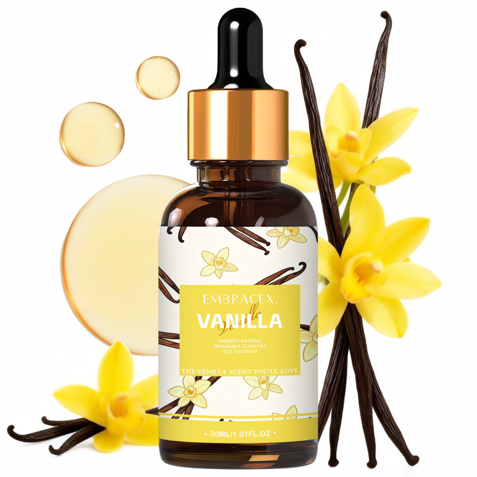 Silk Candle - 30ml Vanilla Fragrance Oils For Diffusers