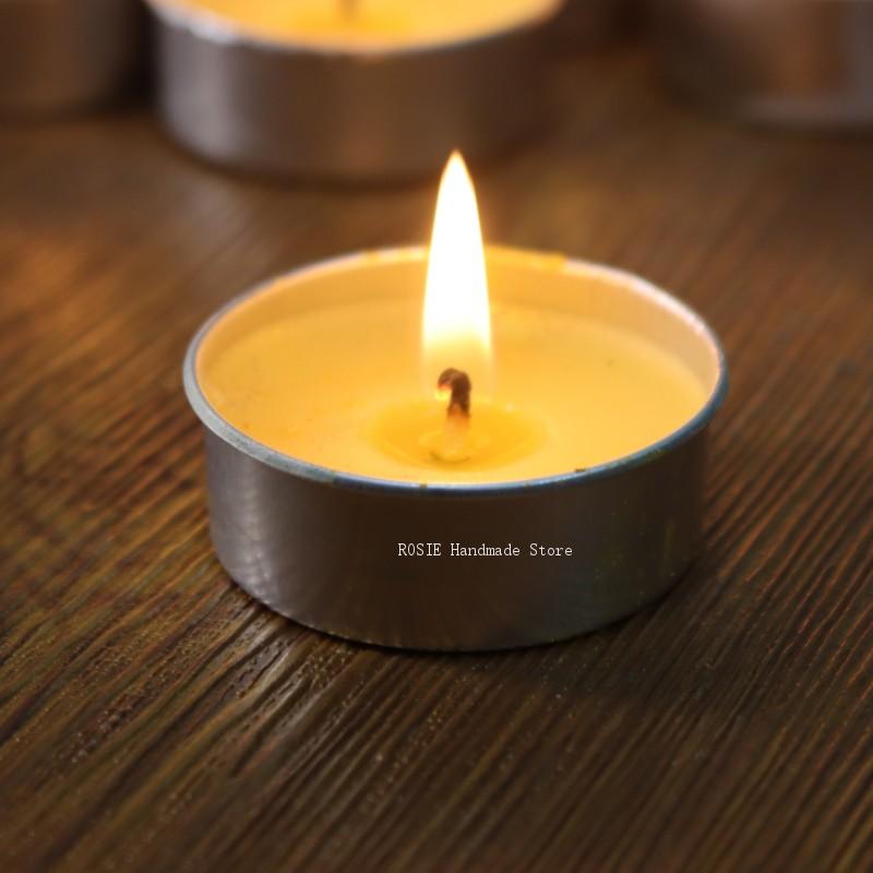 Candle Containers - Empty Tea Wax Circular Aluminum Box