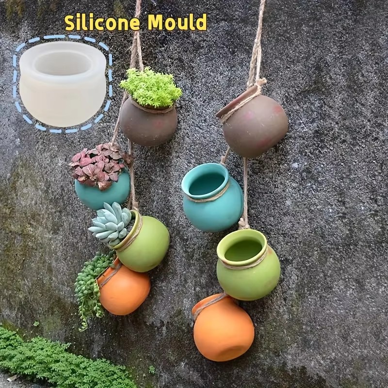 Candle Containers - Silicone Flower Pot Molds, Resin Molds,