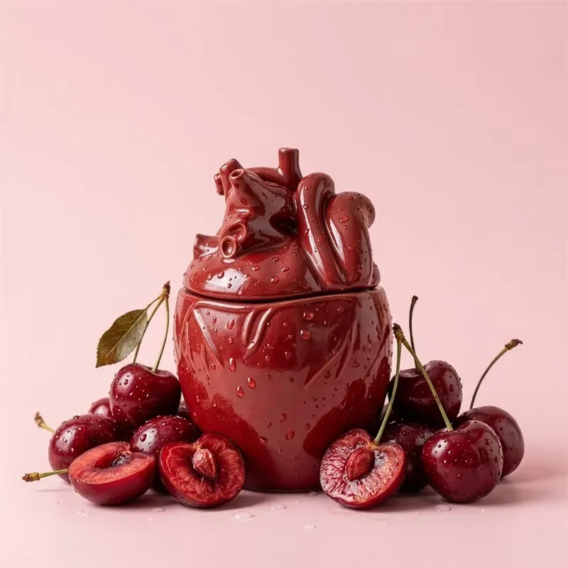 Candle Molds - Nicole Sculpted Heart Candle Jar with