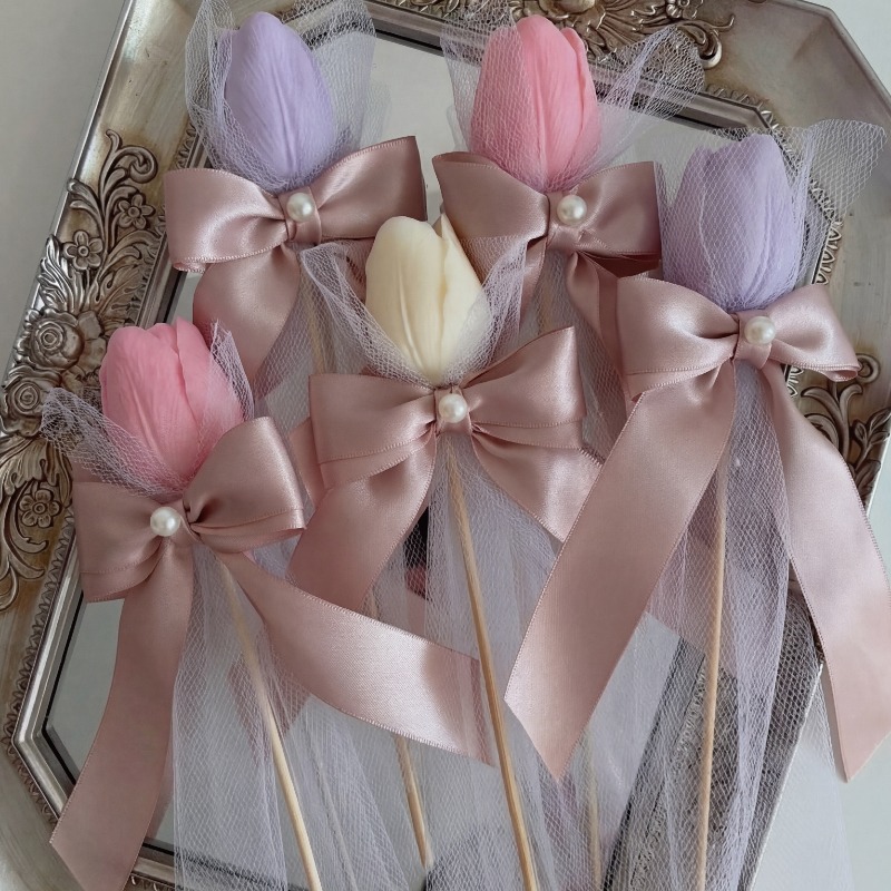 5pcs Tulip Scented Candle on B - Soy Wax 评论和价格