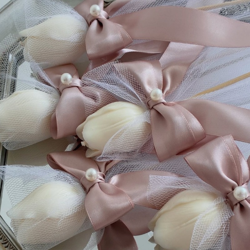 5pcs Tulip Scented Candle on B - Soy Wax 评论和价格