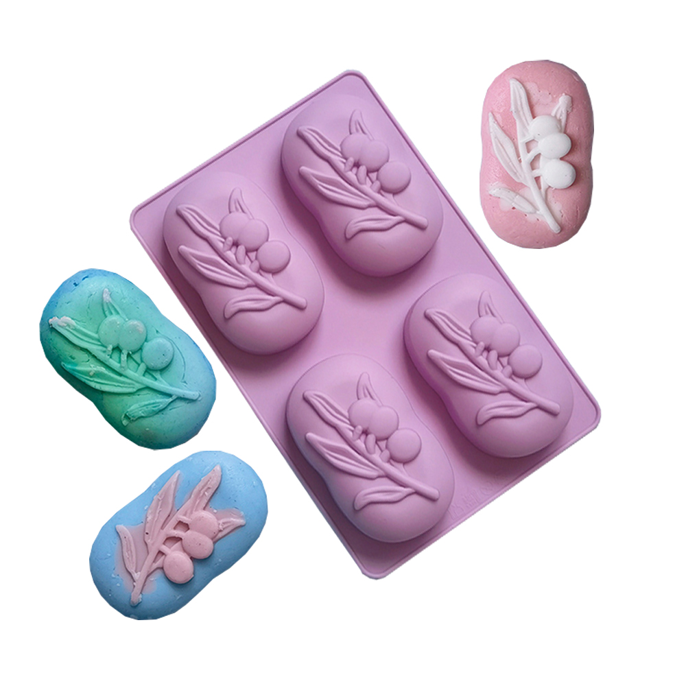4 Cavities Oval Olive Tree Sil - Candle Making Kit 评论和价格