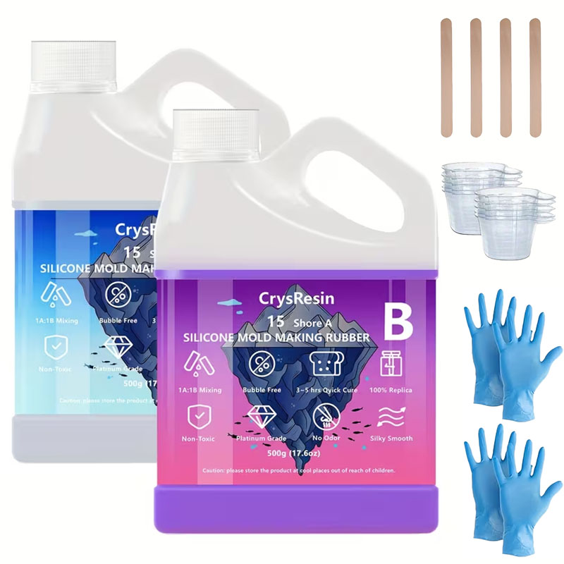 500ml 2 Bottles Liquid Silicon - Candle Molds 评论和价格