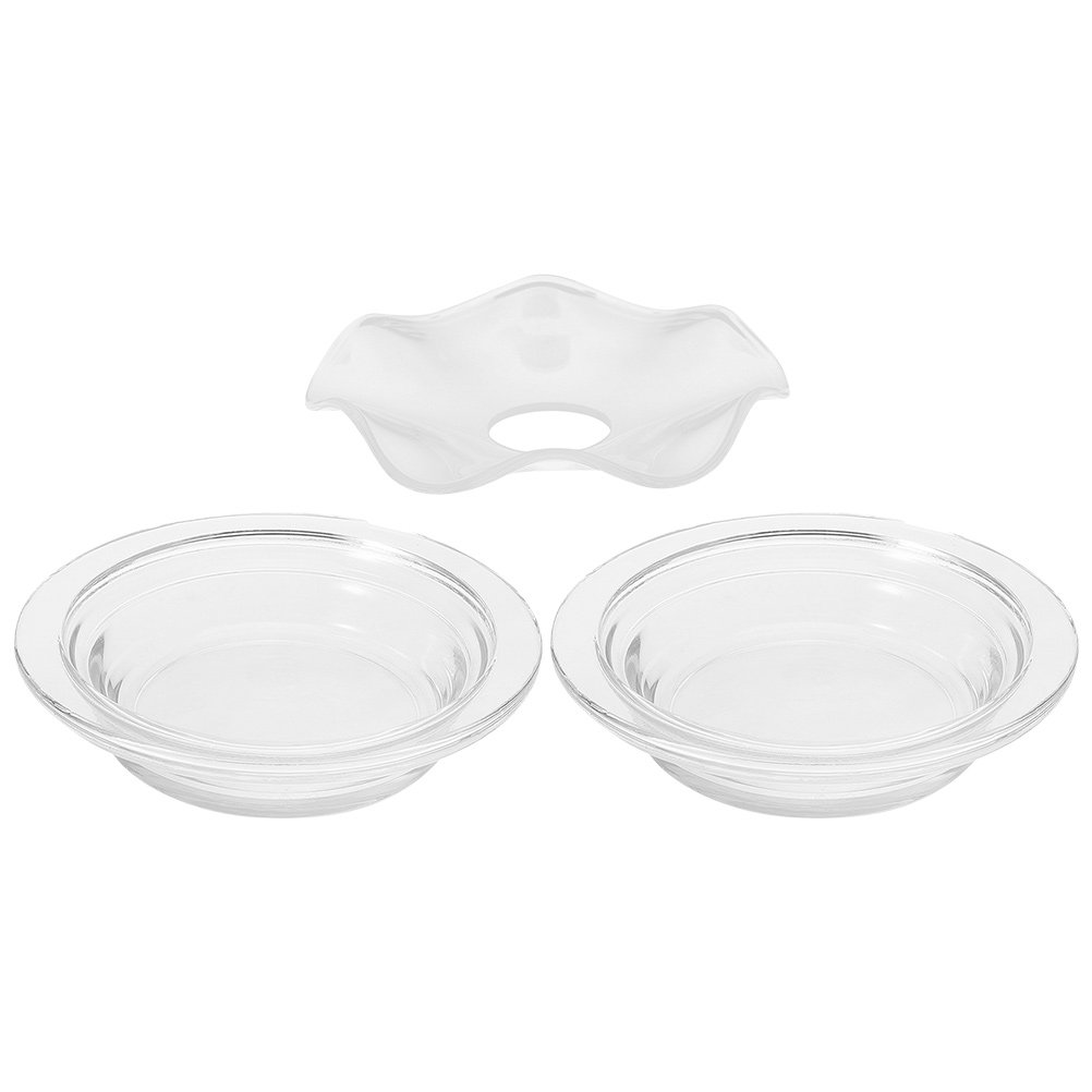 Glass Aromatherapy Dish 3 Pack - Wax Melts 评论和价格