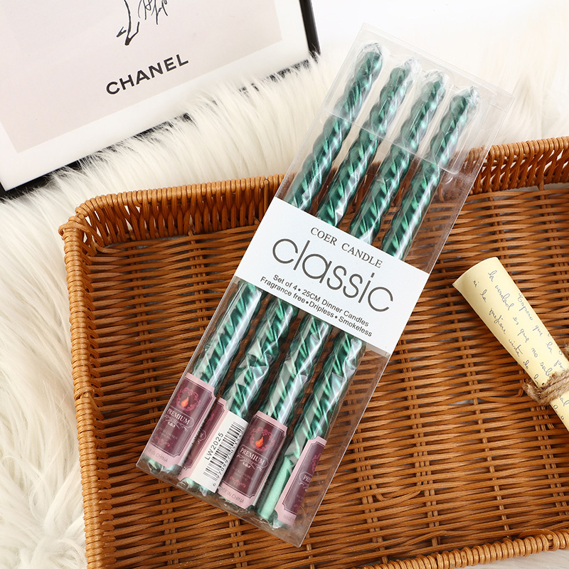 4pcs European-style Long-pole  - Silk Candle 评论和价格