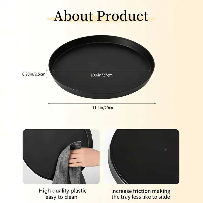 1Pc Modern black circular ABS  - Silk Candle 评论和价格