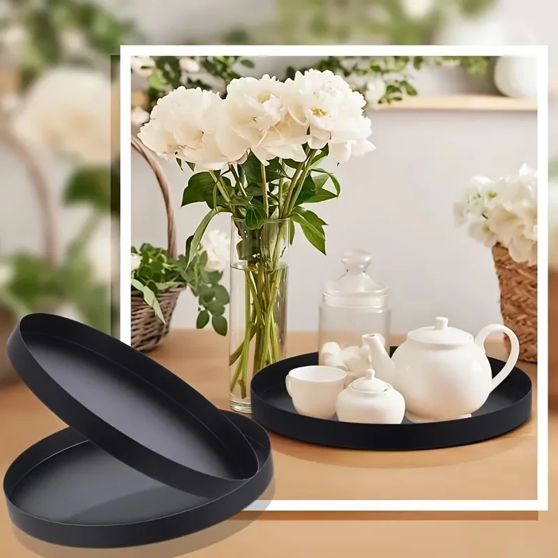 1Pc Modern black circular ABS  - Silk Candle 评论和价格