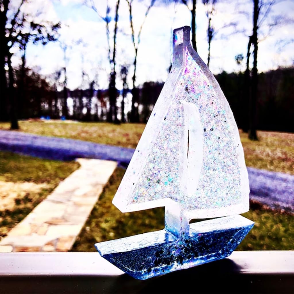 3D Sailboat Night Light Silico - Candle Lighter 评论和价格