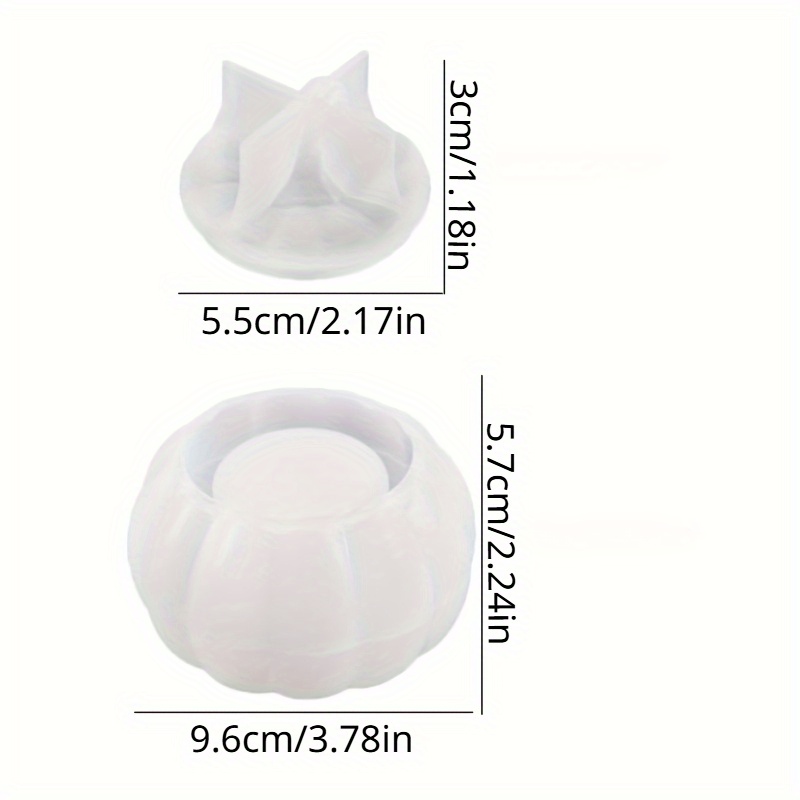 2pcs Pumpkin Jar Silicone Mold - Candle Molds 评论和价格