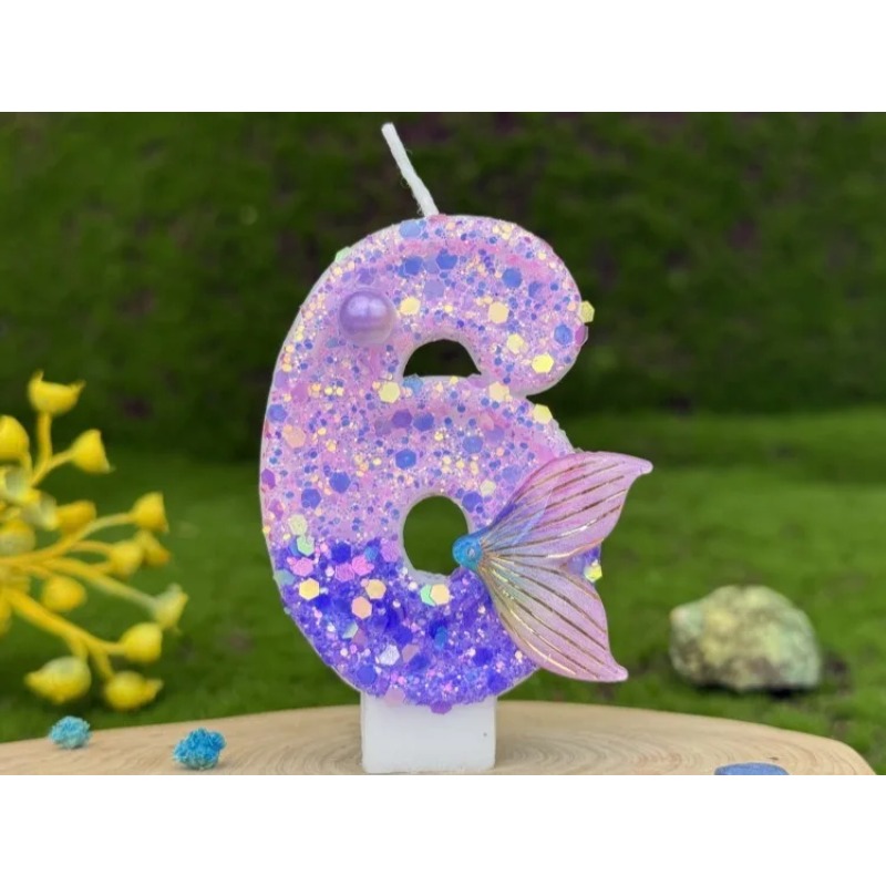 Glitter Purple Gradient Mermai - Paraffin Wax 评论和价格