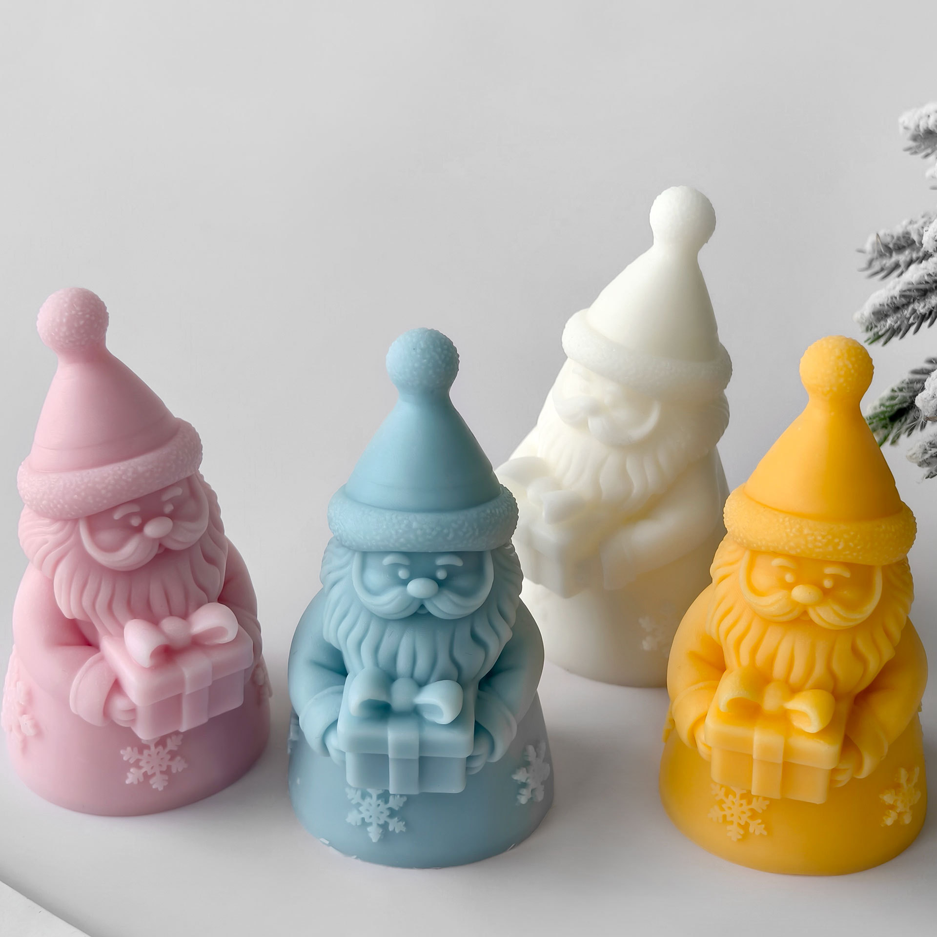 Santa Claus Gift Box Silicone  - Candle Containers 评论和价格