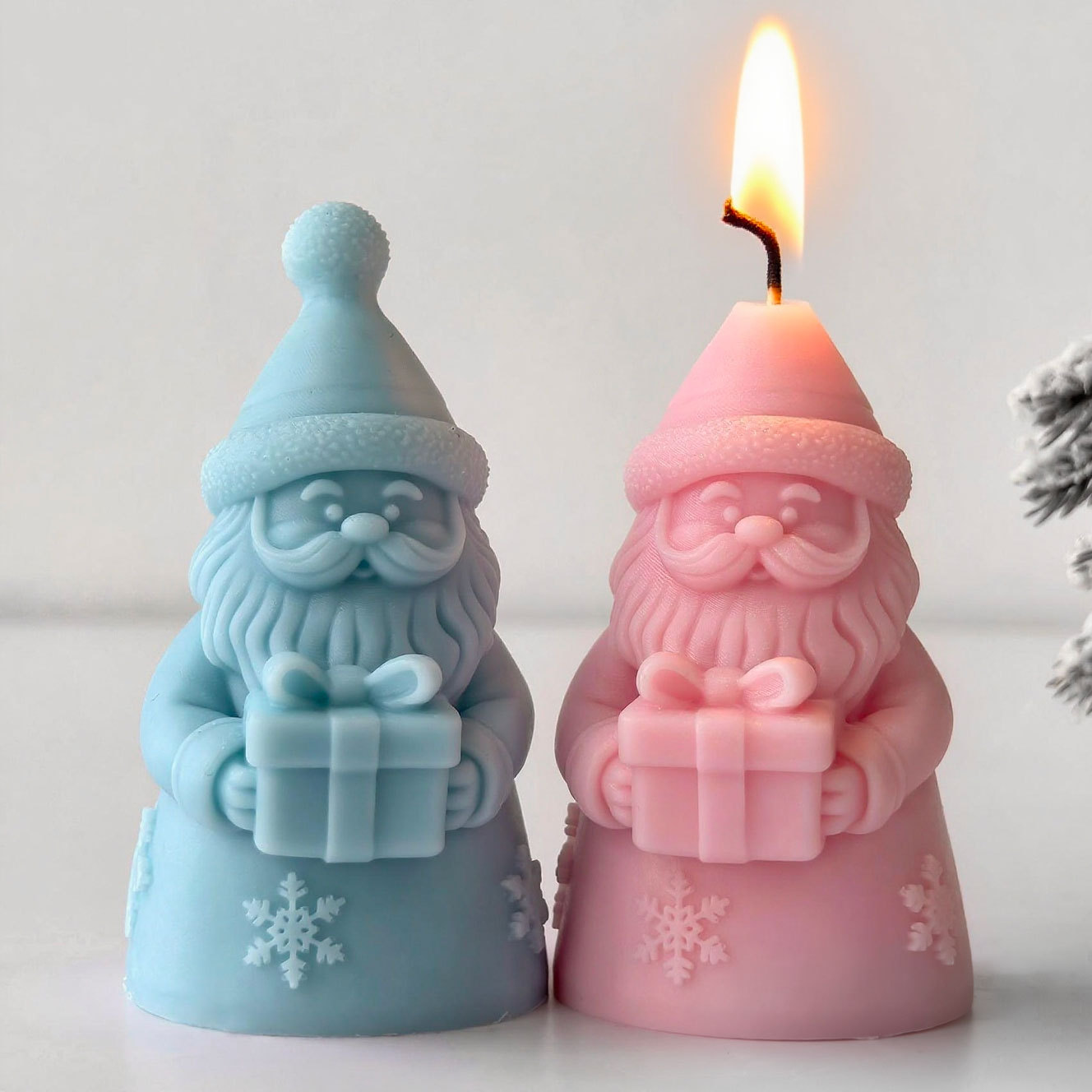 Santa Claus Gift Box Silicone  - Candle Containers 评论和价格