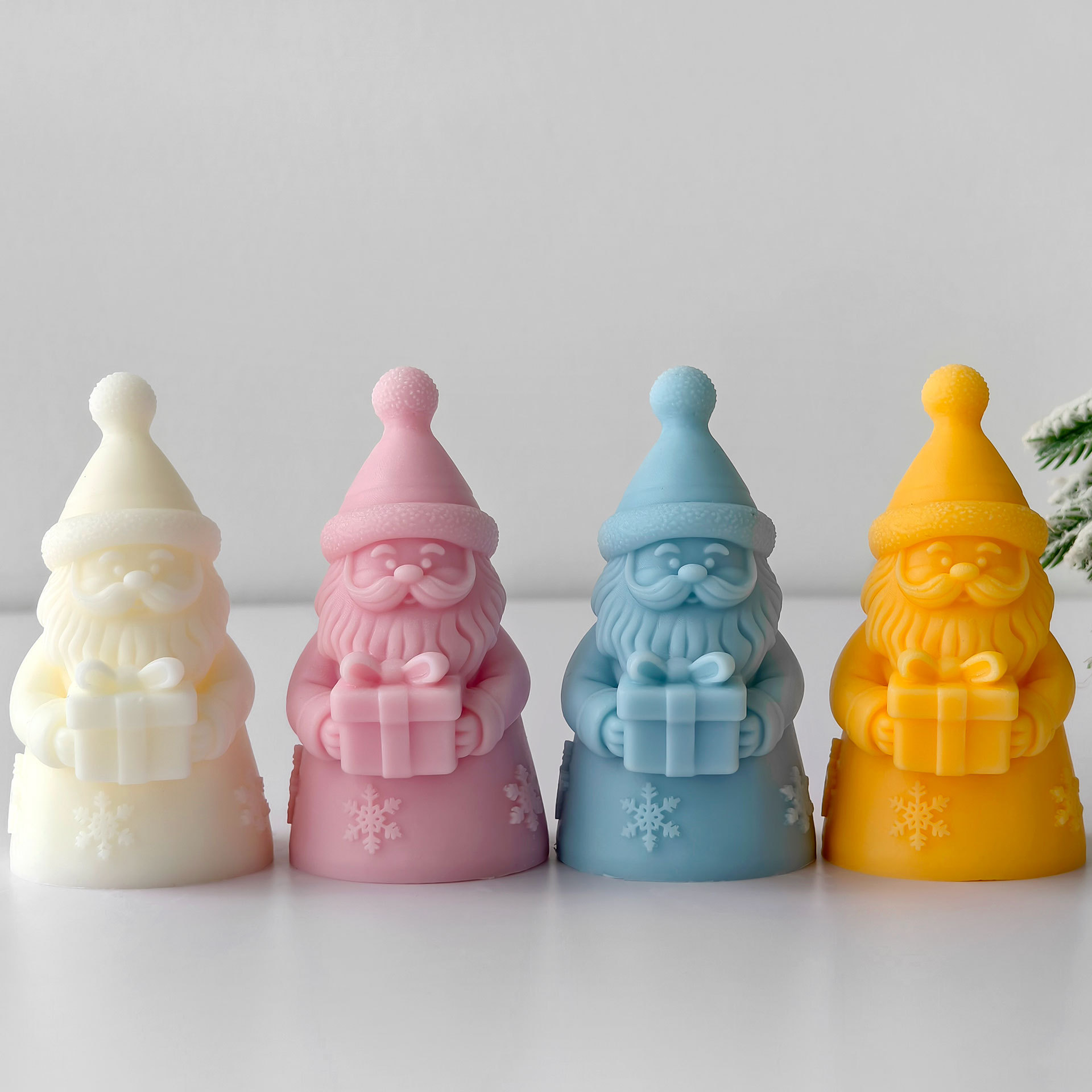 Santa Claus Gift Box Silicone  - Candle Containers 评论和价格