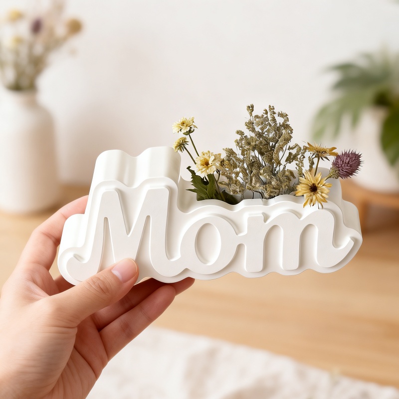 Letter Shape Vase Plaster Sili - Candle Containers 评论和价格