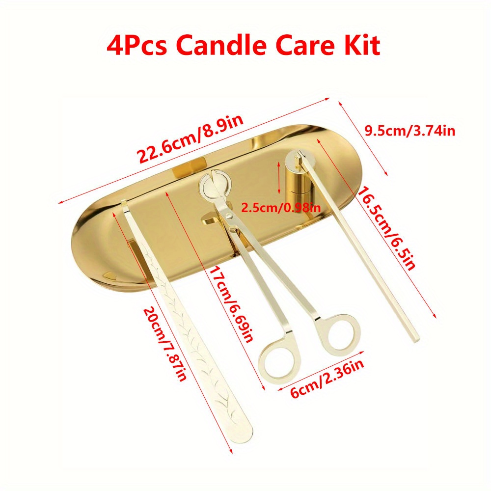 4pcs/set Luxury Candle Care Ki - Candle Wick 评论和价格