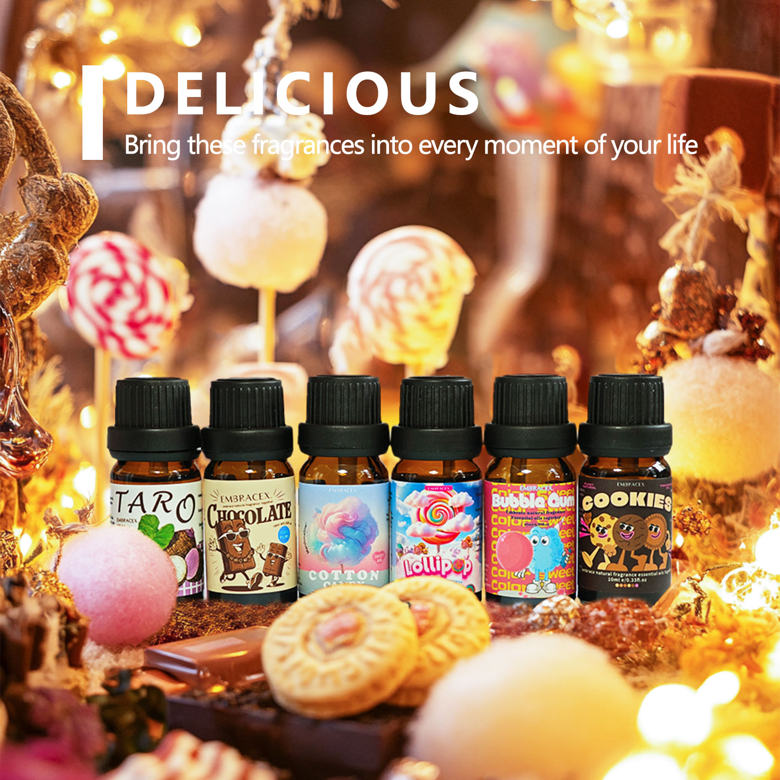 6PC/1Set Delicious Fragrance O - Candle Fragrance 评论和价格
