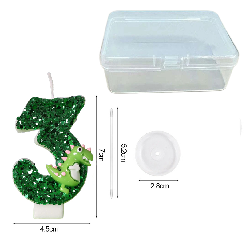 Cartoon Dinosaur Digital Birth - Paraffin Wax 评论和价格
