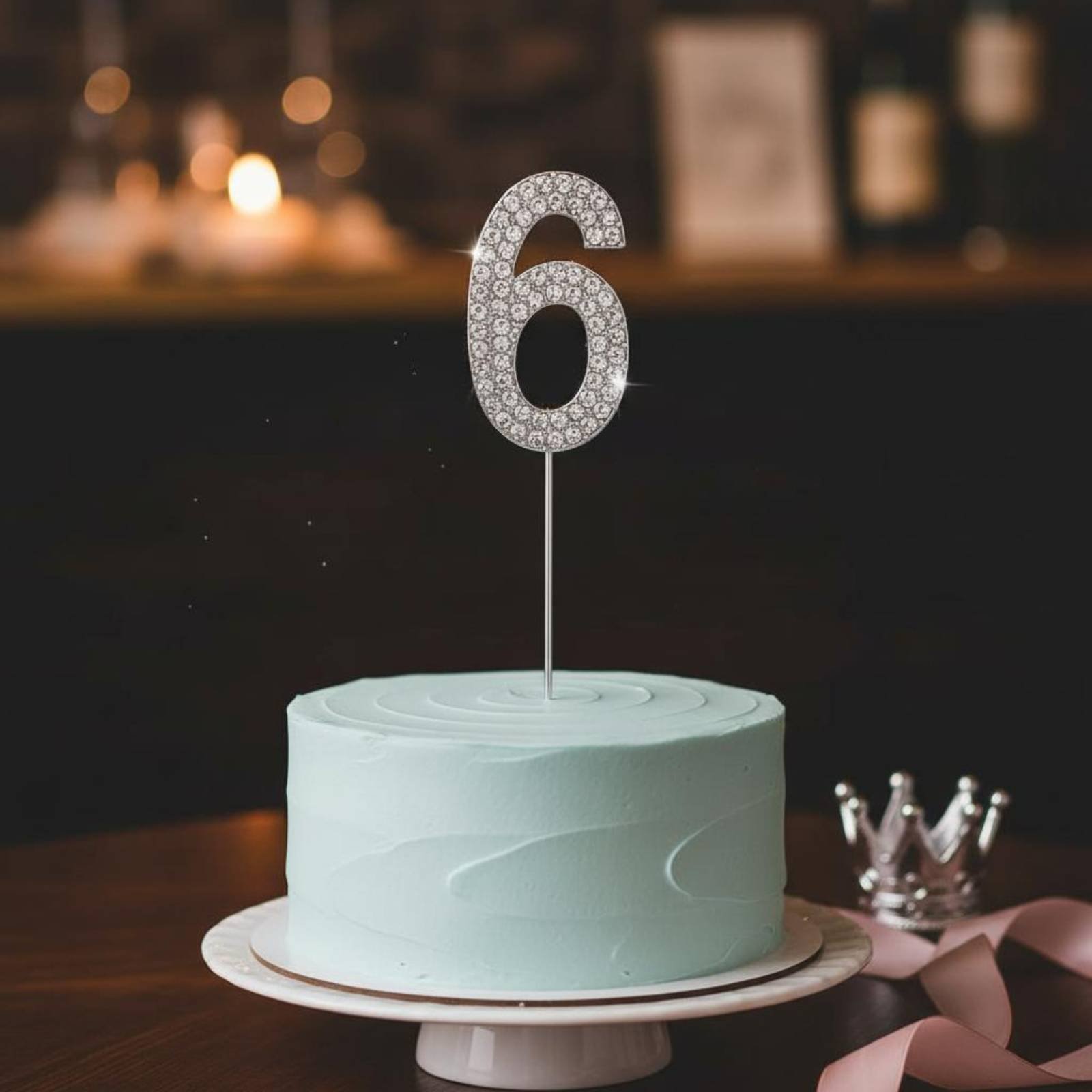 Crystal Crown Cake Topper Spar - Paraffin Wax 评论和价格