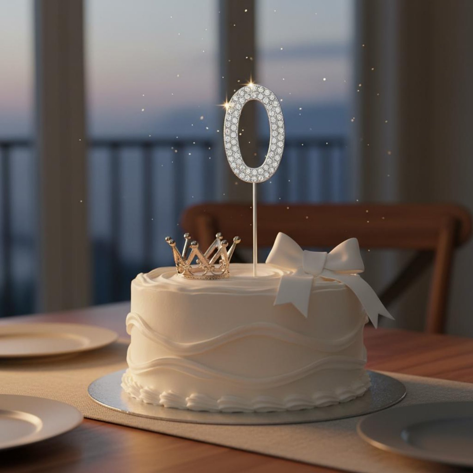 Crystal Crown Cake Topper Spar - Paraffin Wax 评论和价格