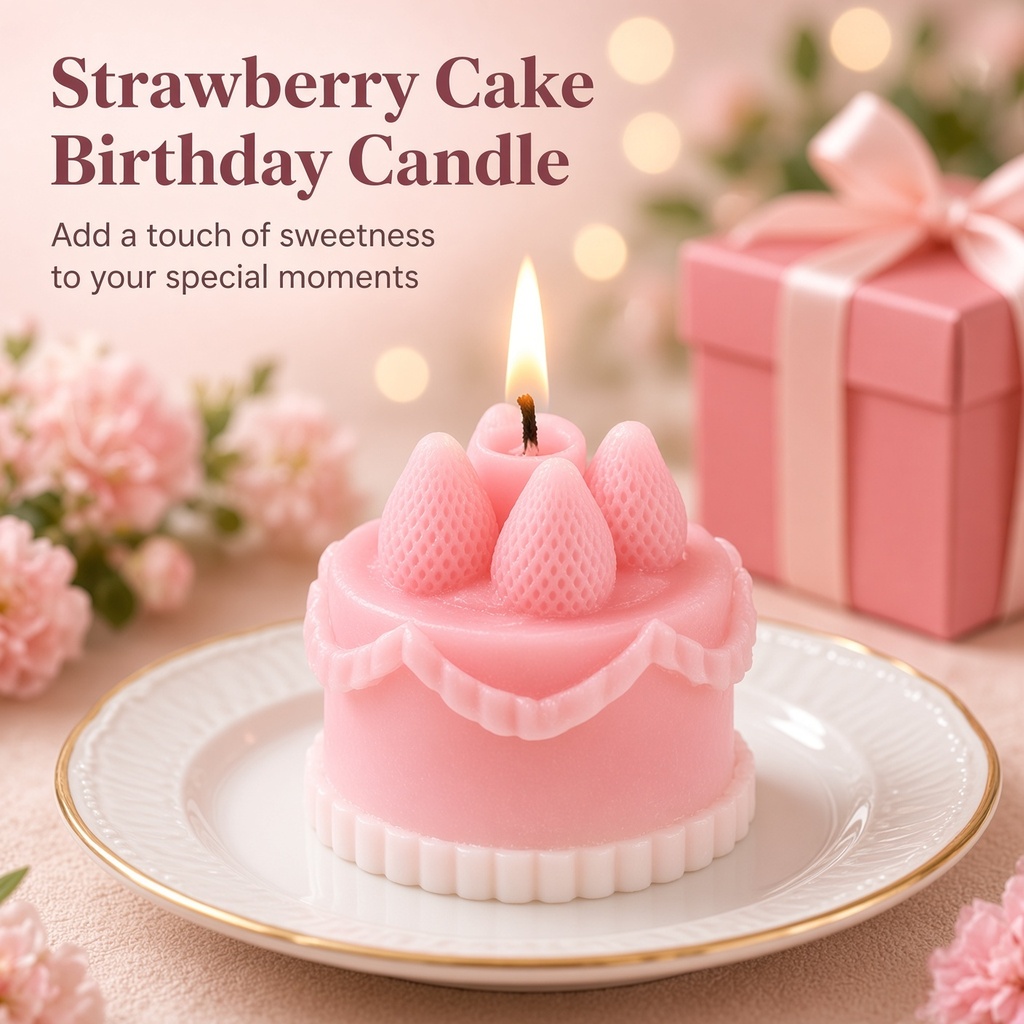 1Pc Cake-Shaped Scented Candle - Soy Wax 评论和价格