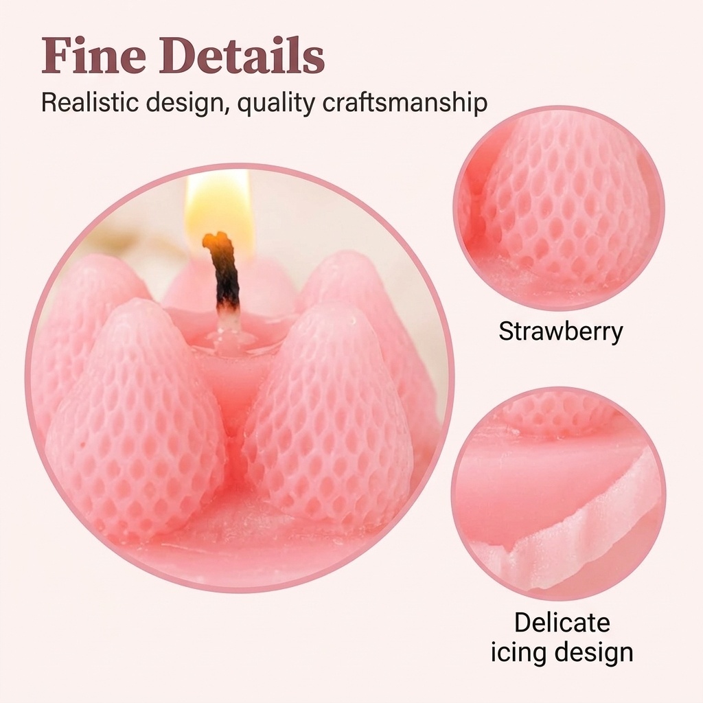 1Pc Cake-Shaped Scented Candle - Soy Wax 评论和价格