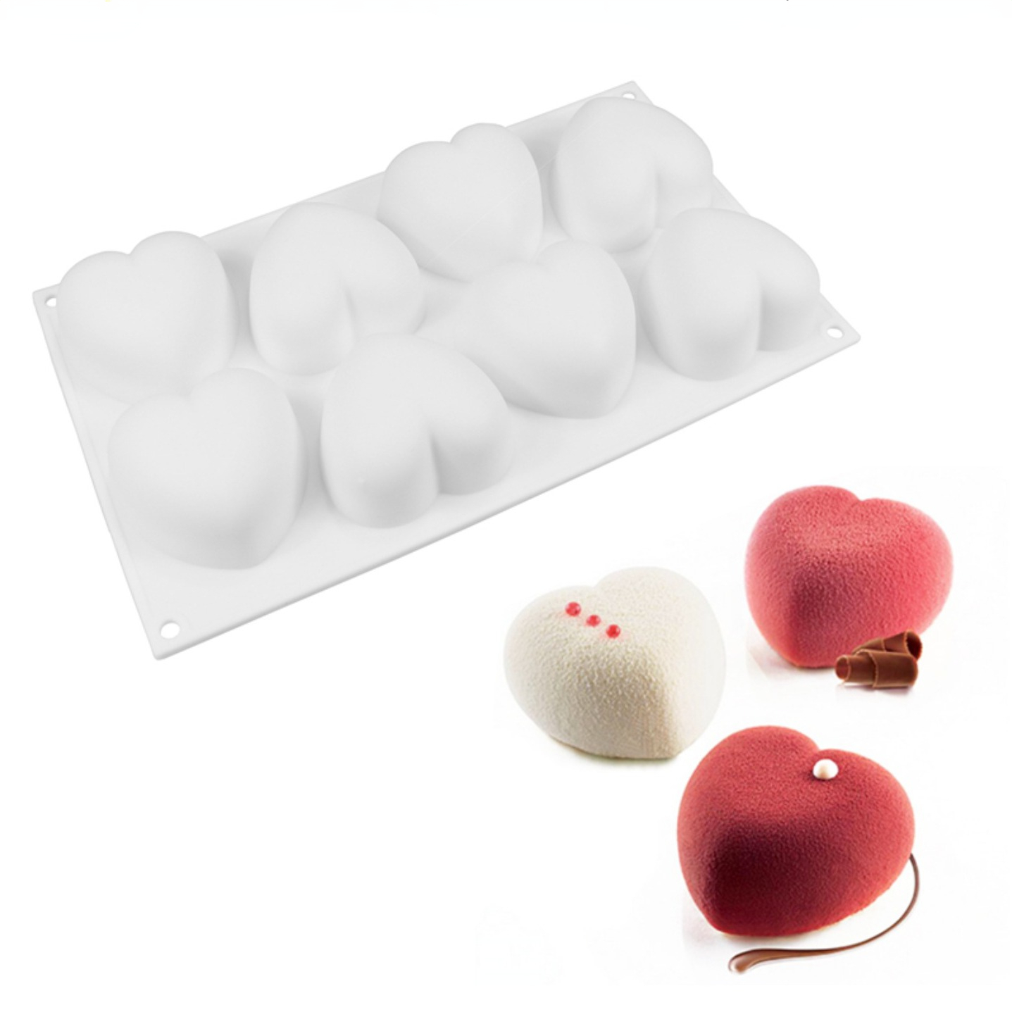 Love Heart Silicone Soap Mold  - Candle Making Kit 评论和价格