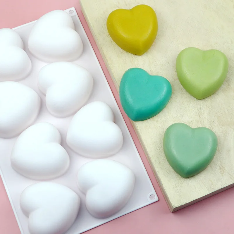 Love Heart Silicone Soap Mold  - Candle Making Kit 评论和价格