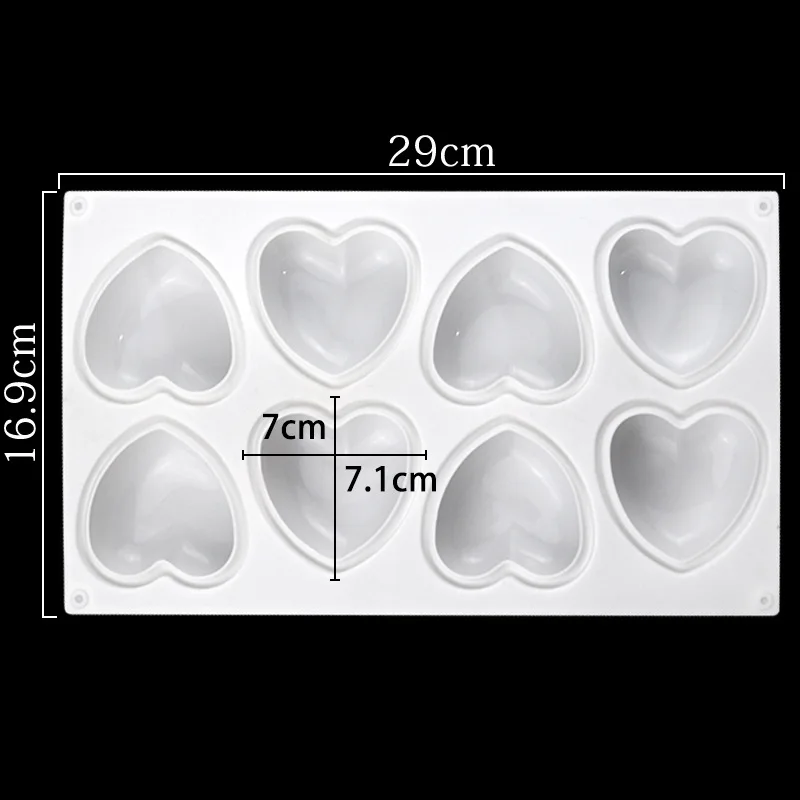 Love Heart Silicone Soap Mold  - Candle Making Kit 评论和价格