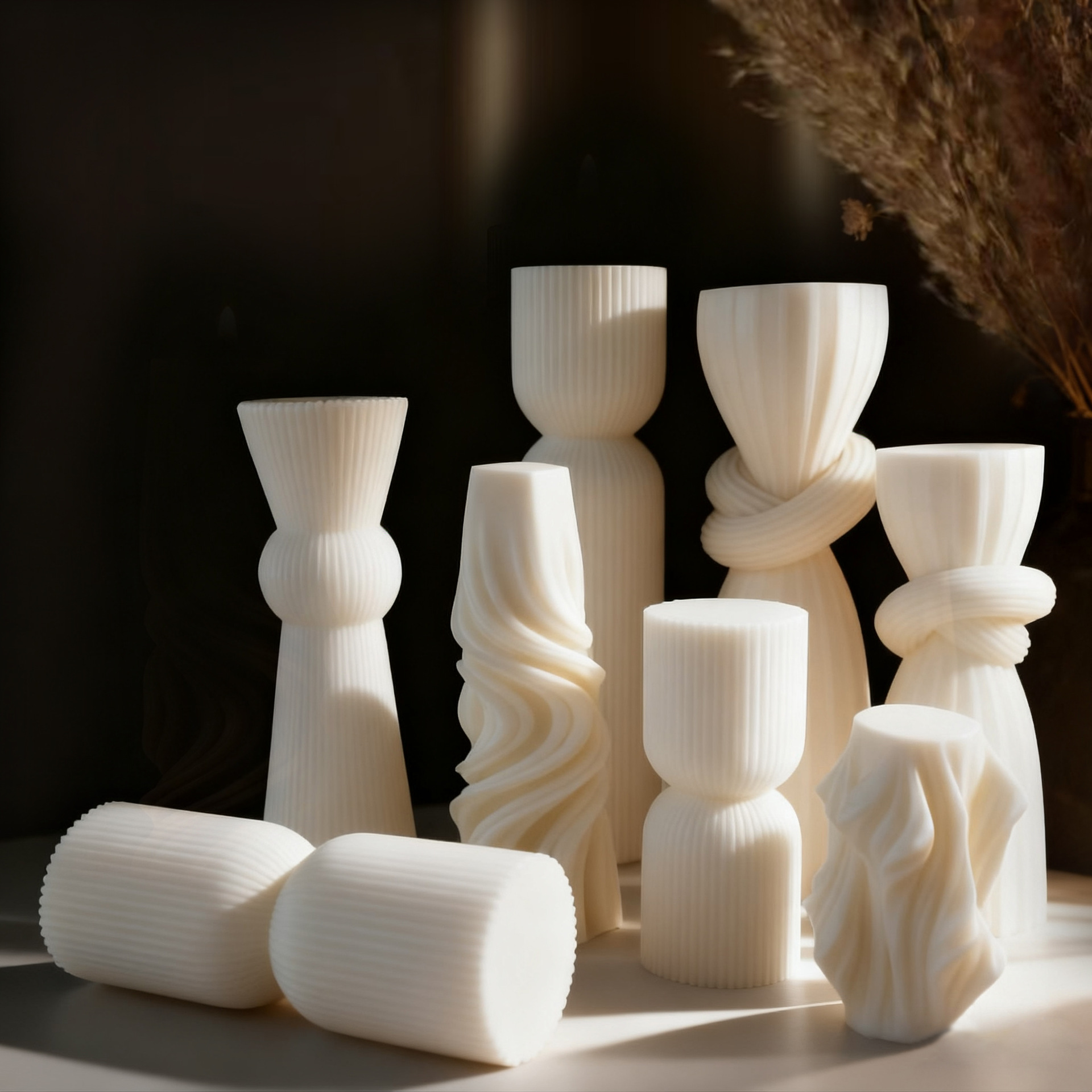 Nordic Minimalist White Scente - Candle Molds 评论和价格