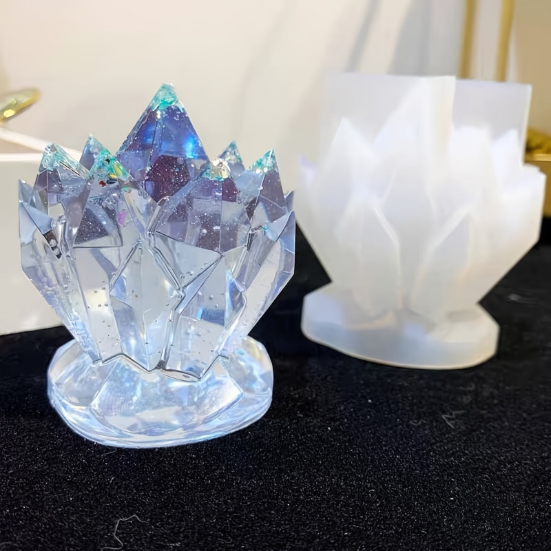 1pcCrystal Cluster Decorative  - Candle Molds 评论和价格