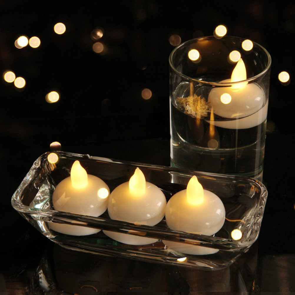 12Pcs Waterproof Floating Ligh - Paraffin Wax 评论和价格