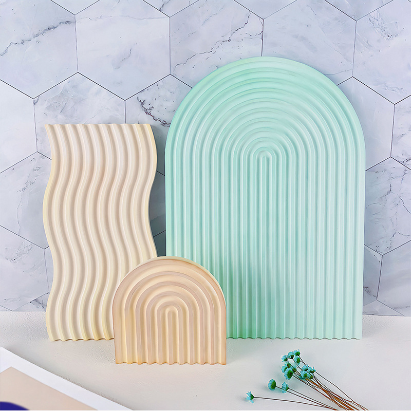 DIY Striped Wave Tray Mold For - Candle Molds 评论和价格