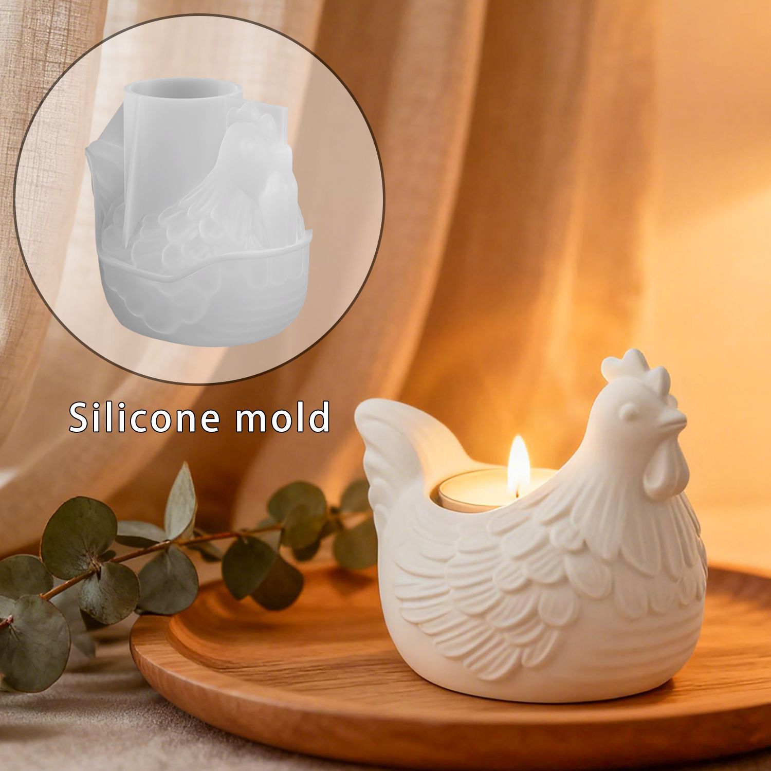 DIY 3D Little Chicken Candle H - Candle Molds 评论和价格