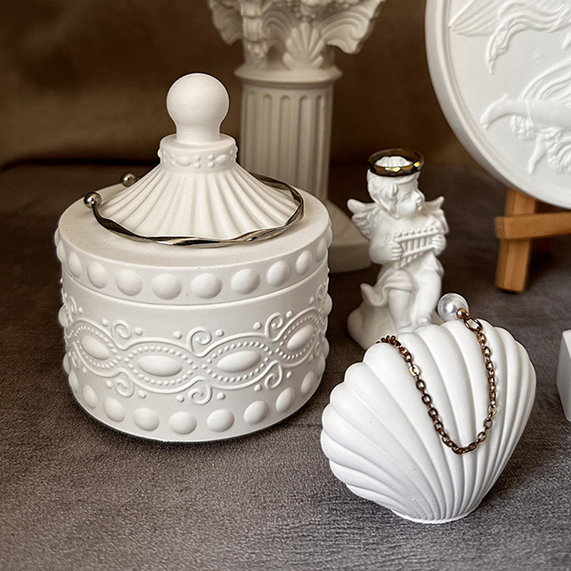 1set Striped Candle Jar Silico - Candle Containers 评论和价格