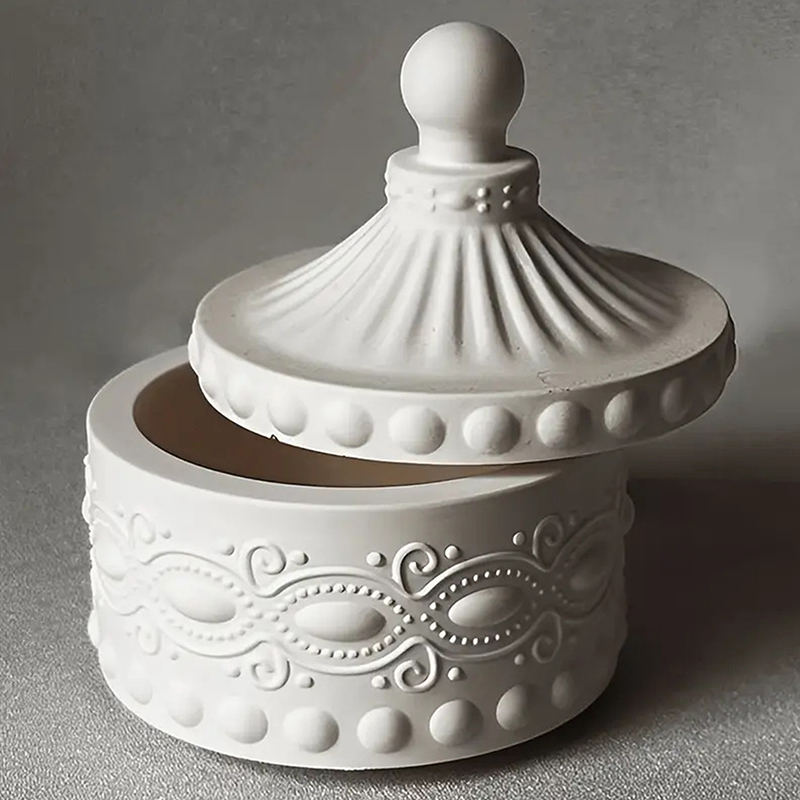1set Striped Candle Jar Silico - Candle Containers 评论和价格