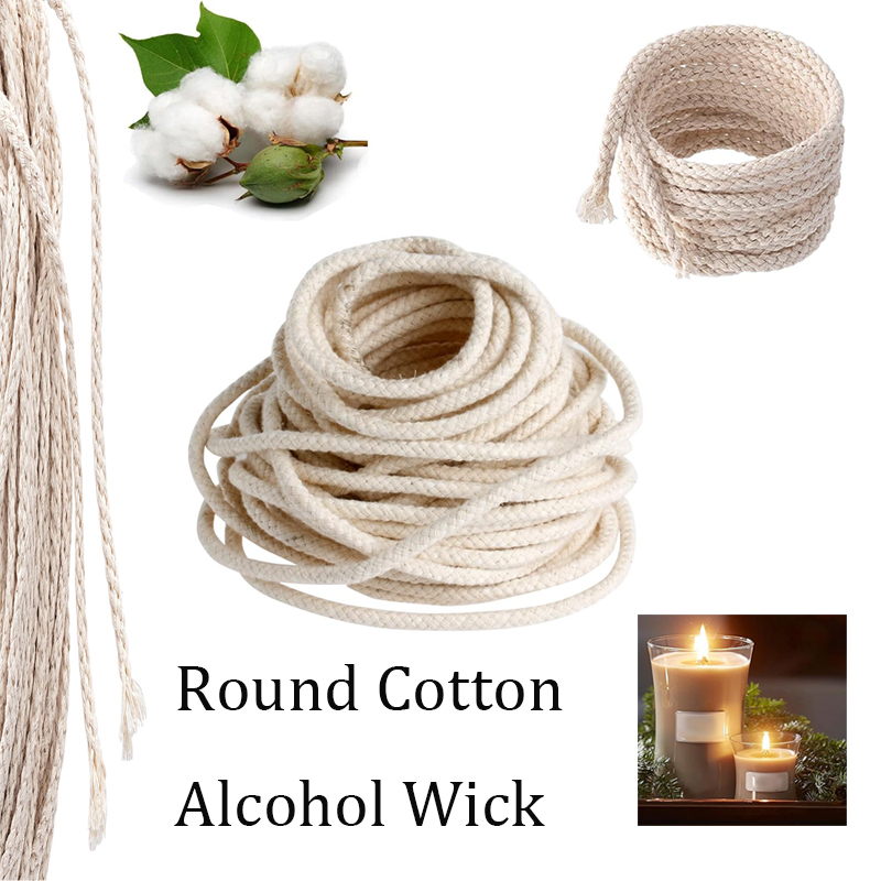 3/5/10m Round Cotton Alcohol W - Candle Lighter 评论和价格