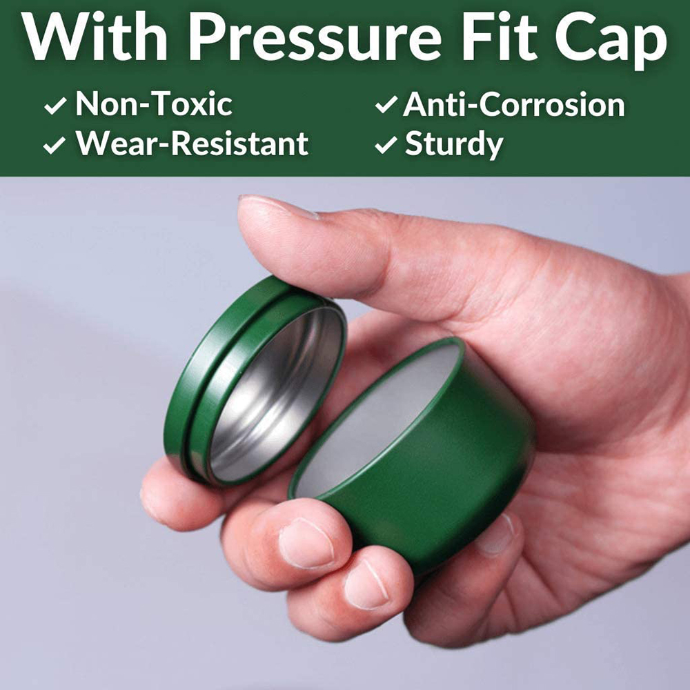 Tea Can with Airtight Lids Tin - Candle Containers 评论和价格