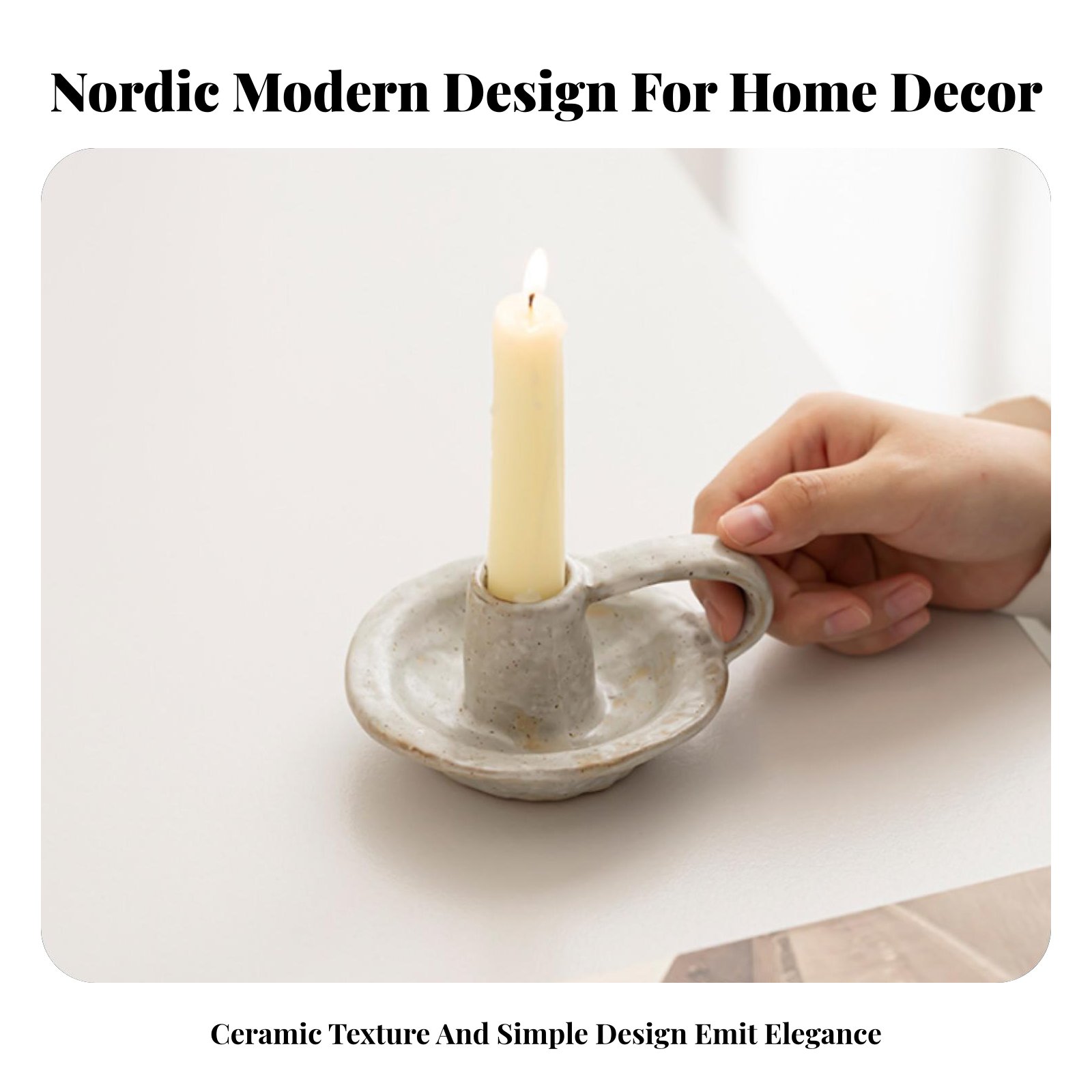 Nordic Ceramic Candle Holder,  - Paraffin Wax 评论和价格