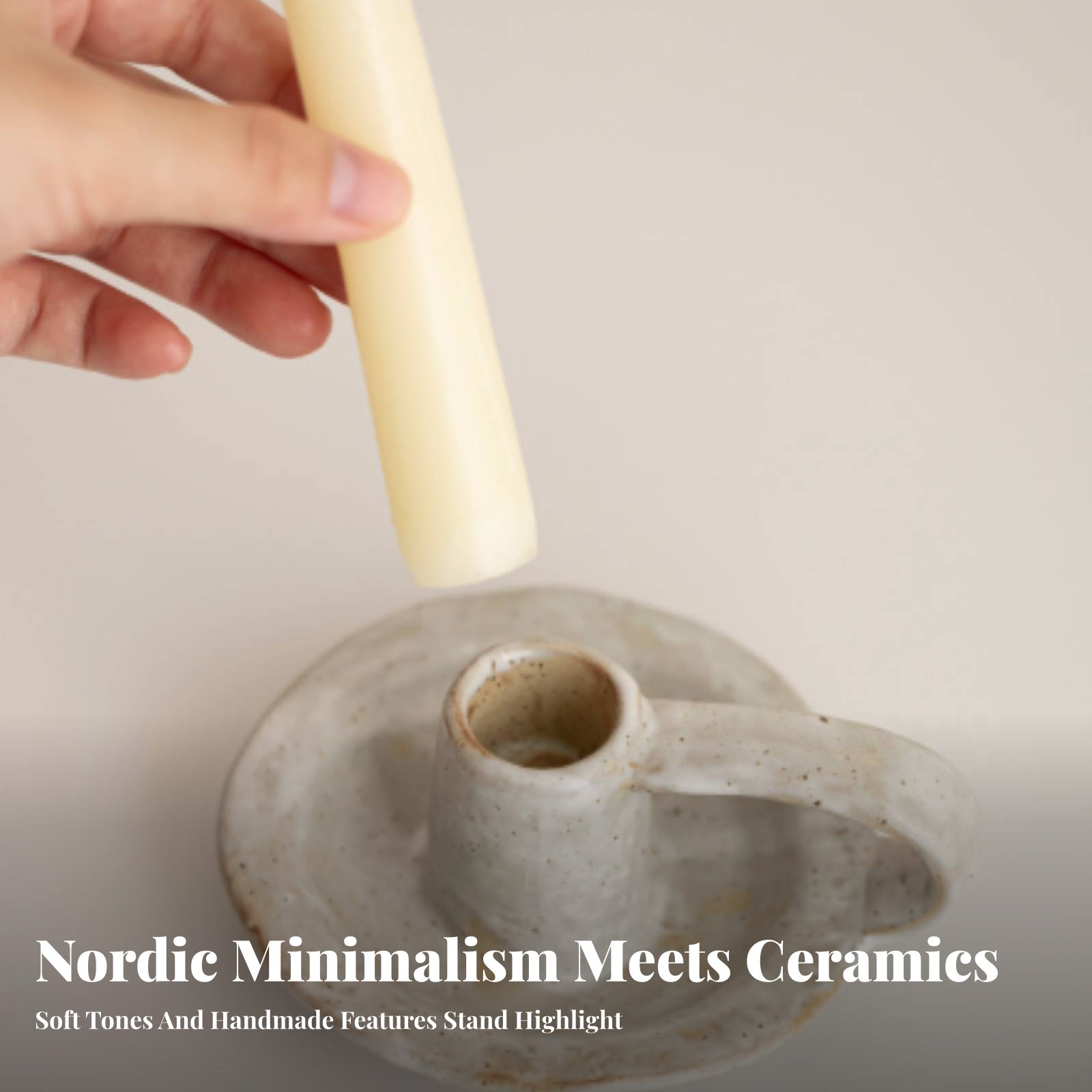 Nordic Ceramic Candle Holder,  - Paraffin Wax 评论和价格