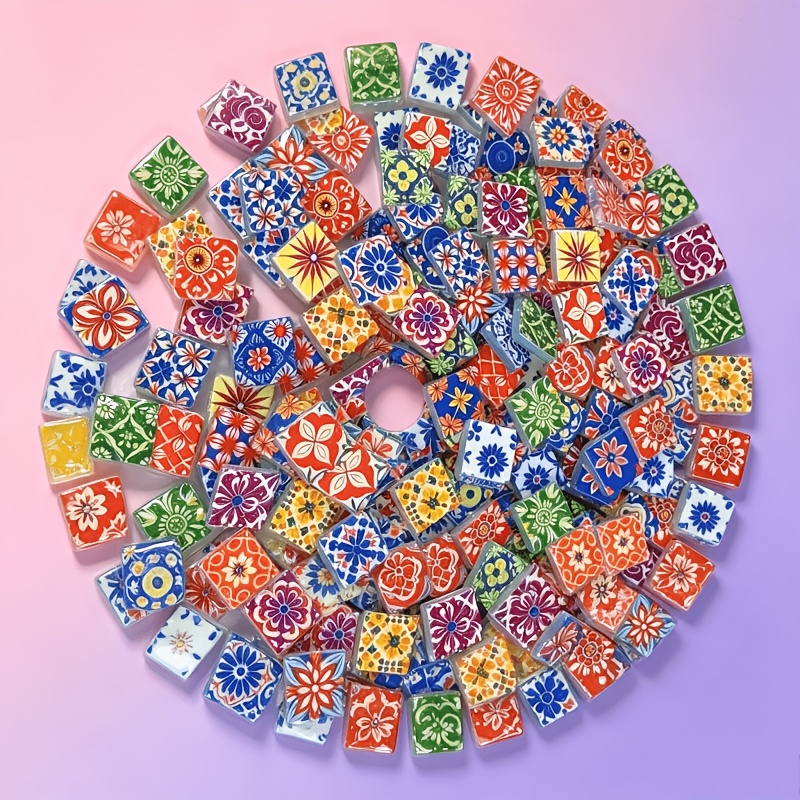 100/200g of Colorful Mosaic Ma - Candle Containers 评论和价格