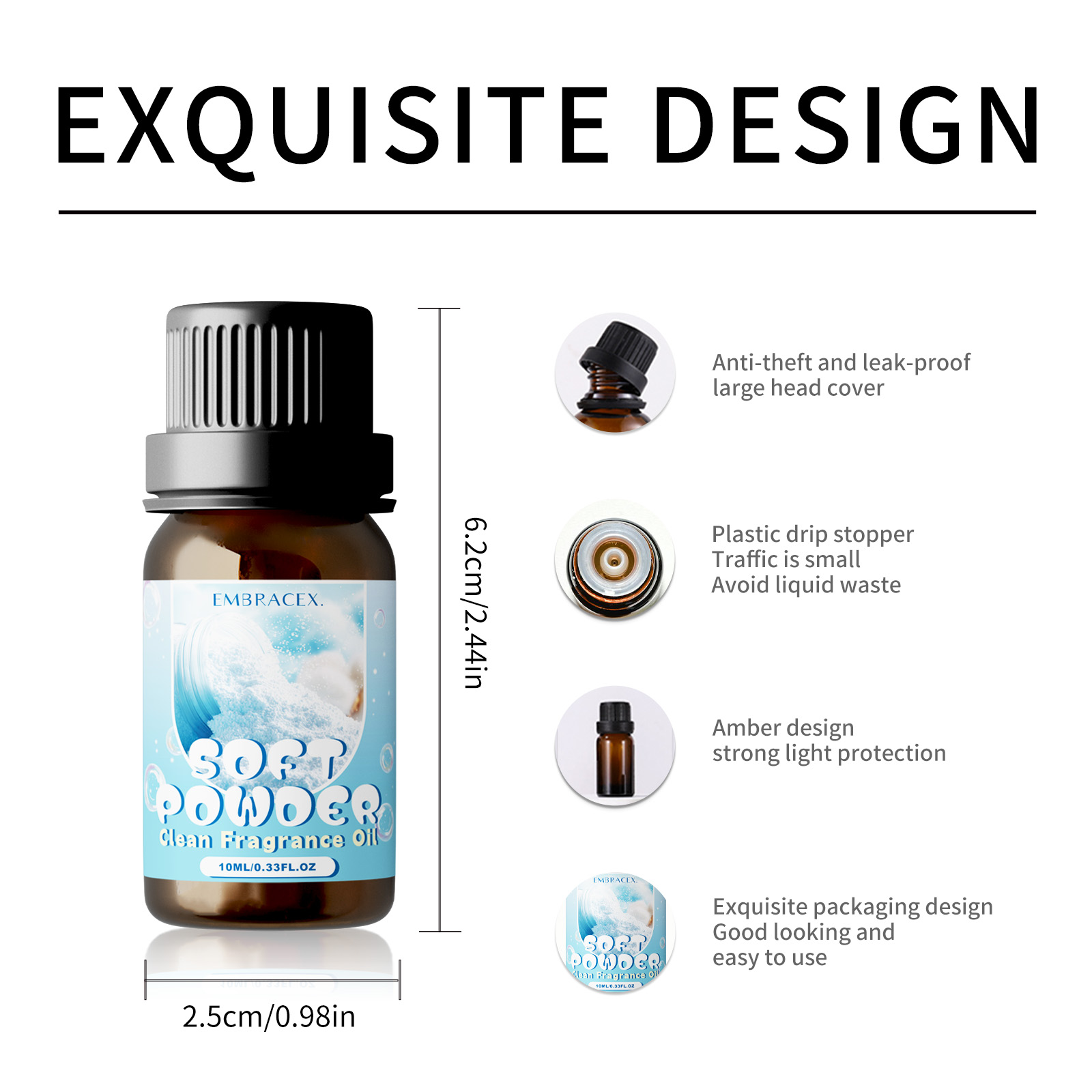 10ml Soft Powder Essential Oil - Candle Fragrance 评论和价格