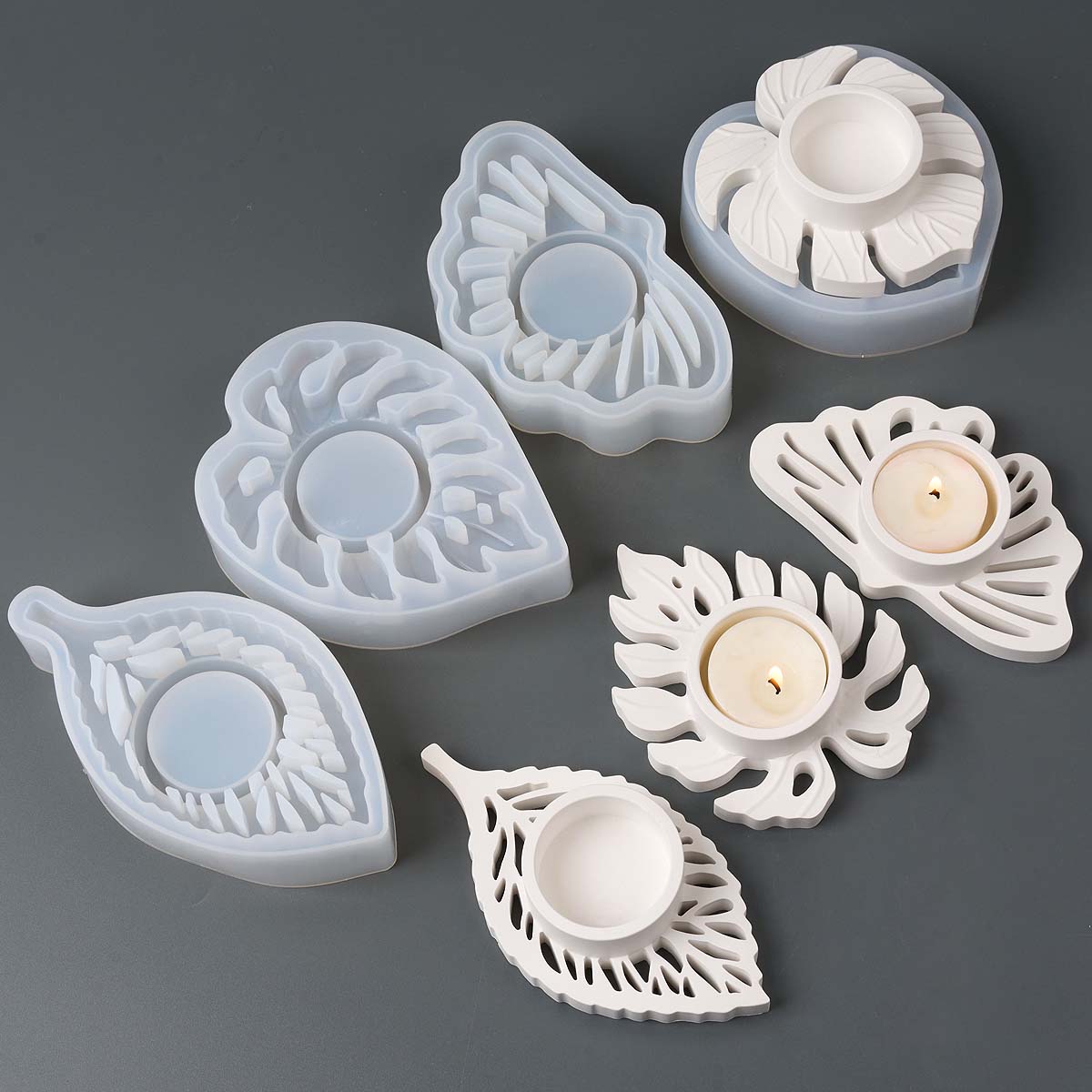 Leaves Candlestick Silicone Mo - Candle Lighter 评论和价格